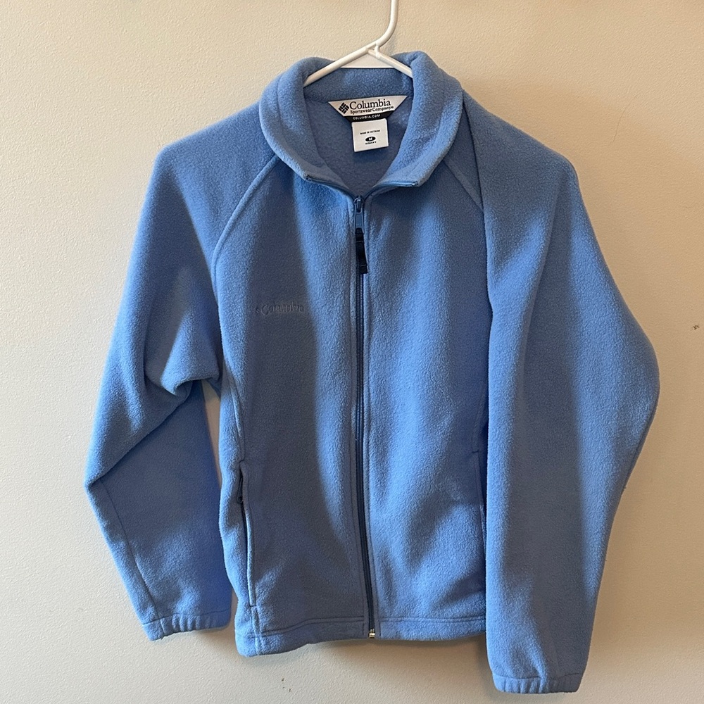 Columbia Soft Sky Blue Fleece Jacket
